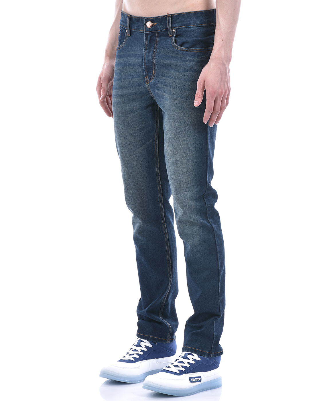 Numero Uno Men Solid Blue Jeans